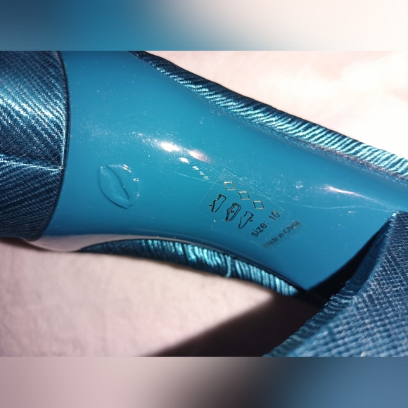 Promise turquoise high heels - Picture 8 of 10